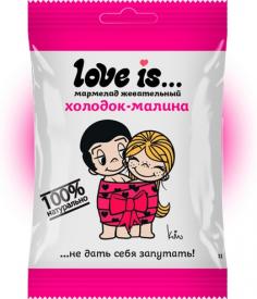 Мармелад жевательный Love is… Холодок-малина 25 гр