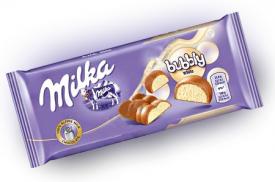 Шоколад Milka Bubbly White 90 грамм
