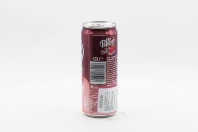 Напиток б/а газ. Dr.Pepper STRAWBERRIES & CREAM (Польша) 330мл ж/б