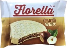 Вафли Fiorella в белом шоколаде с ореховой начинкой 20 гр