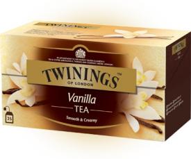 Чай Twinings черный с ароматом ванили, короб (25 пак.) 50 гр
