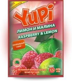 Растворимый напиток YUPI Малина-лимон 15 грамм